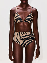 Konibo Bikini Top,JOHANNA ORTIZ,SAND/BLACK,Image 2