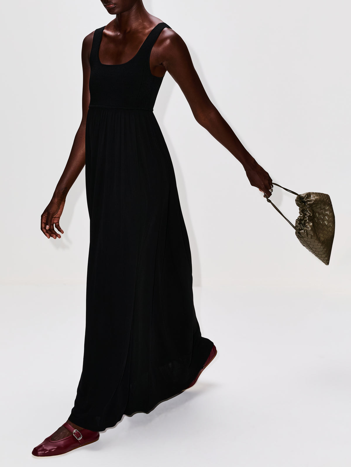 Celine Dress,LA LIGNE,BLACK,Image 3