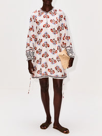 Caballito Vito Short Dress,MARIA CHER,ECRU,Image 2