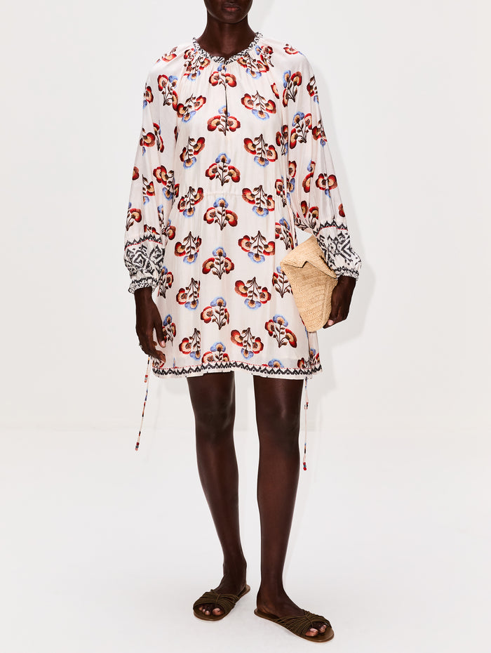 Caballito Vito Short Dress,MARIA CHER,ECRU,Image 1