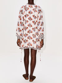 Caballito Vito Short Dress,MARIA CHER,ECRU,Image 4