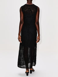 Cervantes Leah Long Dress,MARIA CHER,BLACK,Image 4