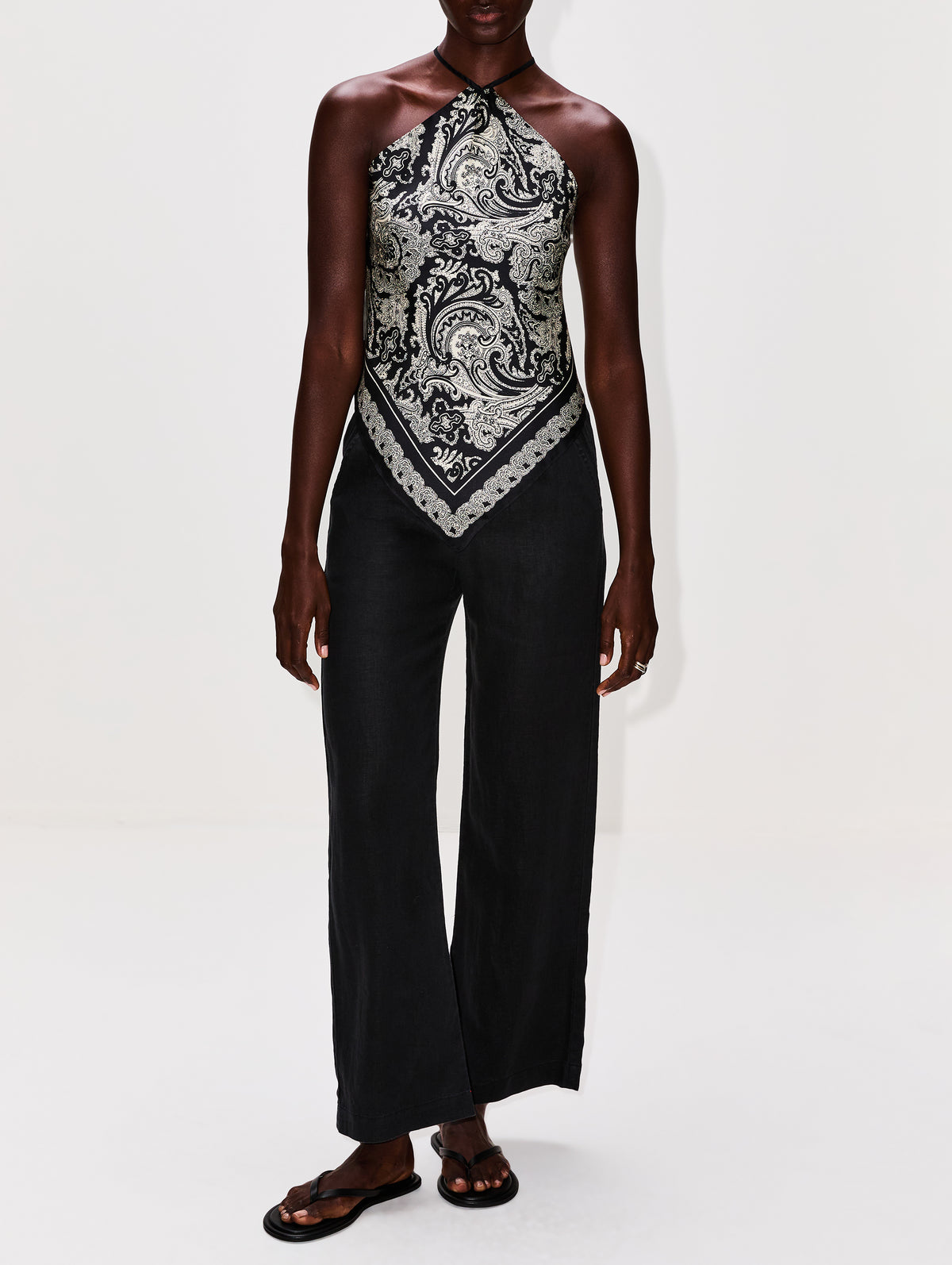 Romany Pant,XÍRENA,BLACK,Image 2