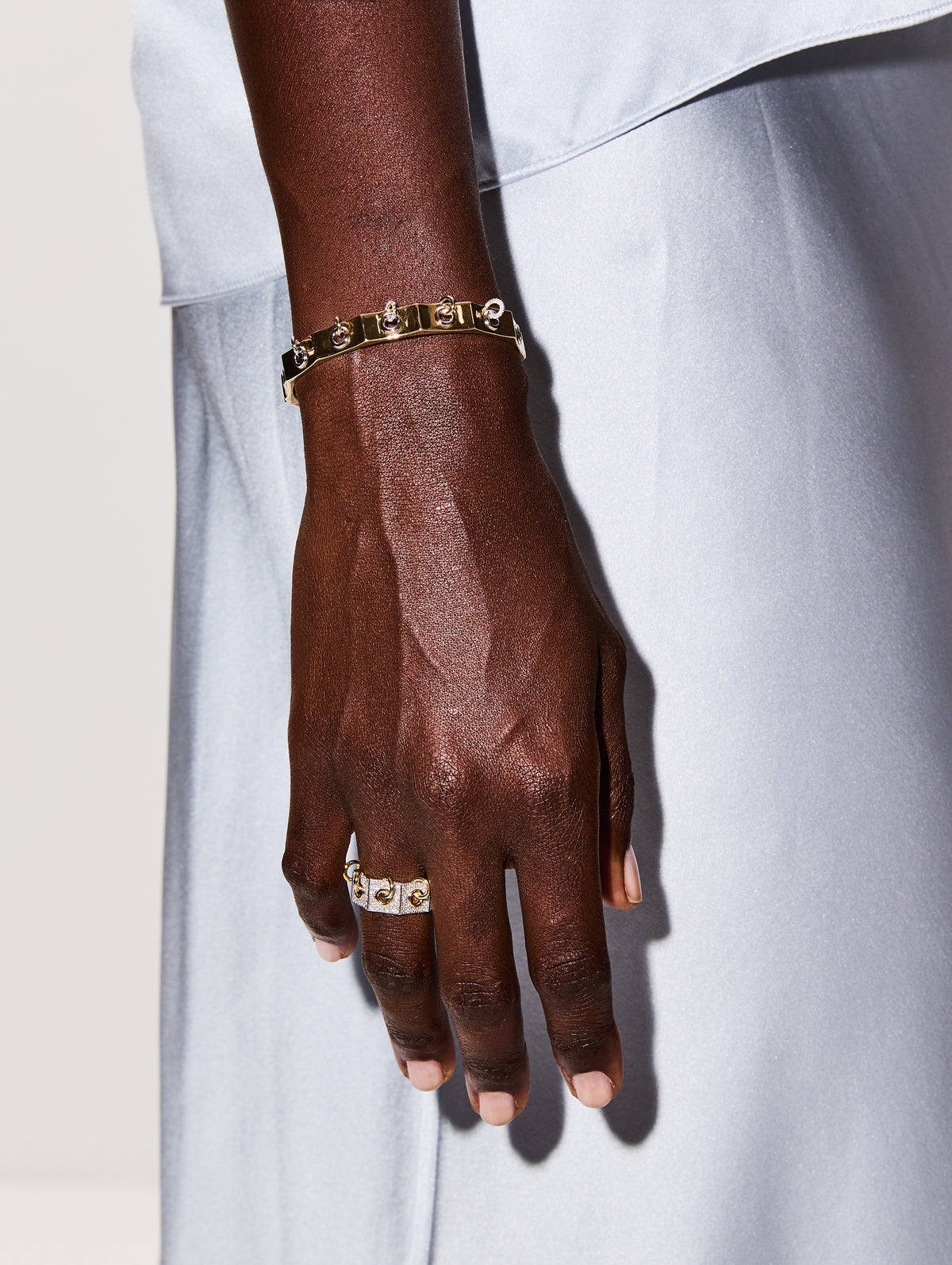 Eyet Ring Full Diamonds,RAINBOW K JEWELRY,WHITE GOLD/YELLOW GOLD,Image 2