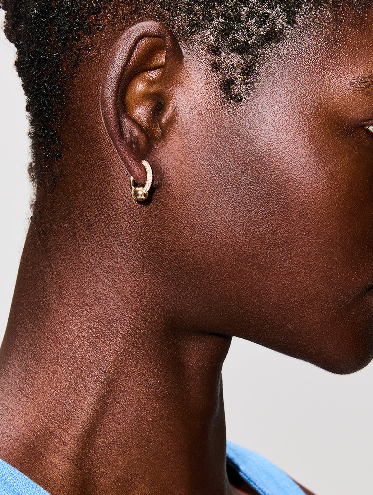 Mini Earring Piercing Diamonds,RAINBOW K JEWELRY,WHITE GOLD,Image 5