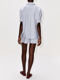 Gisele Relaxed Button Down Shirt,SABLYN,DUSTY PERIWINKLE MULTI,Image 3