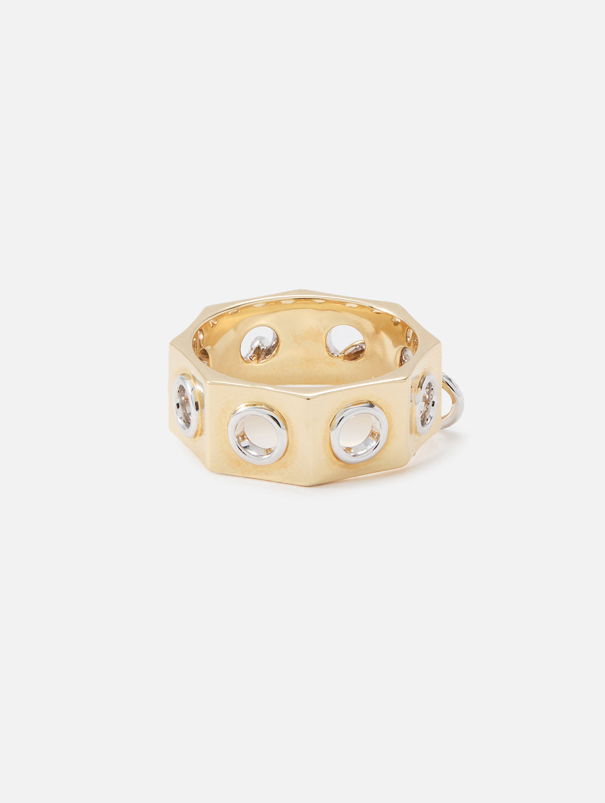 Ring Eyet Gold,RAINBOW K JEWELRY,YELLOW GOLD/WHITE GOLD,Image 4