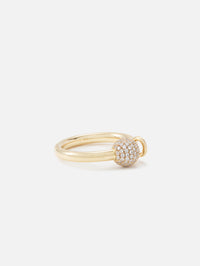 Ring Piercing Diamonds Ball,RAINBOW K JEWELRY,YELLOW GOLD,Image 3