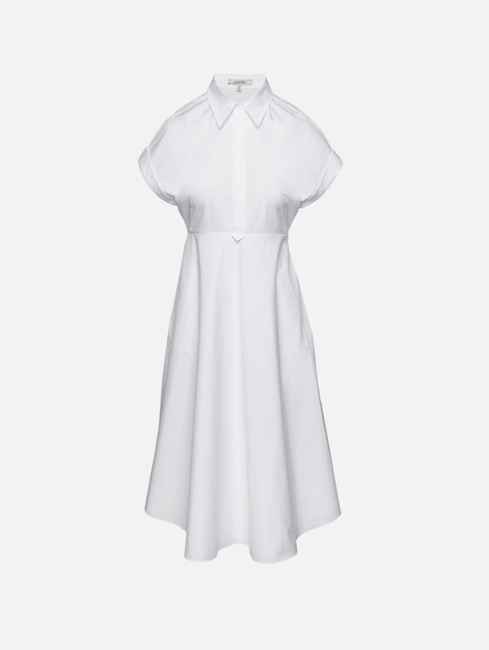 Poplin Power Dress,DOROTHEE SCHUMACHER,PURE WHITE,Image 1