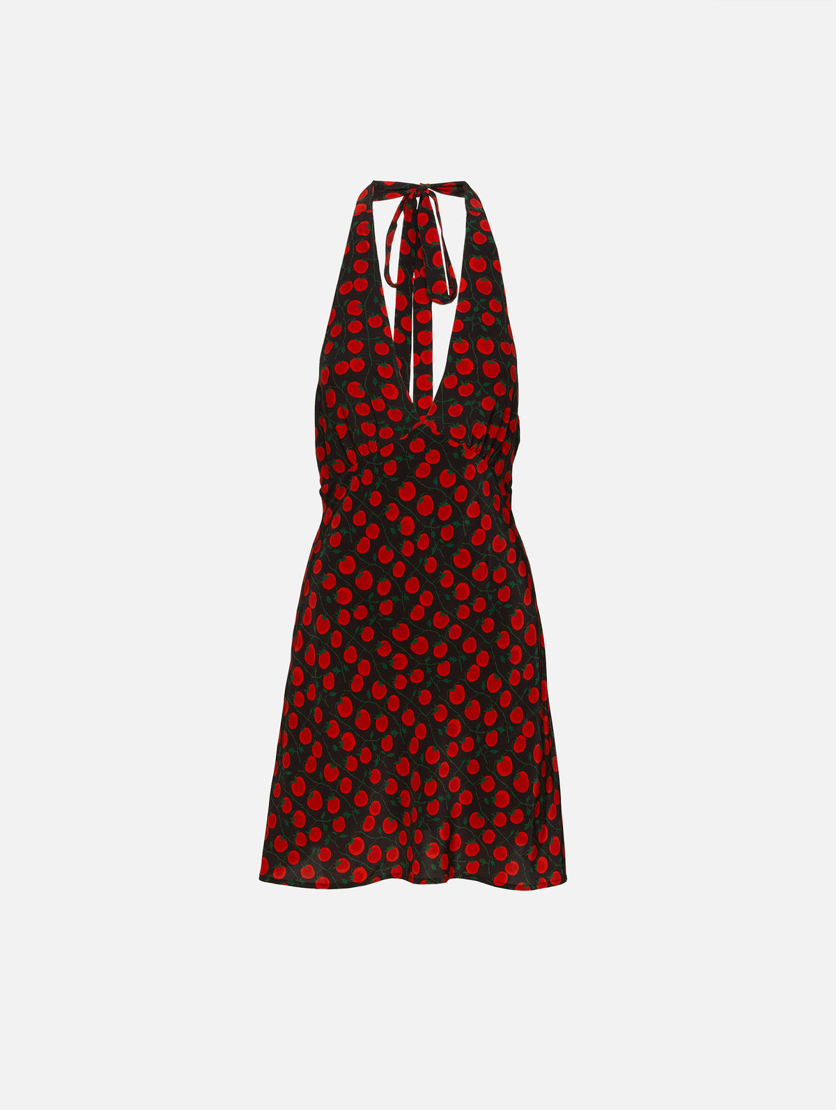 Lucca Mini Dress,STAUD,ON THE VINE BLACK,Image 1