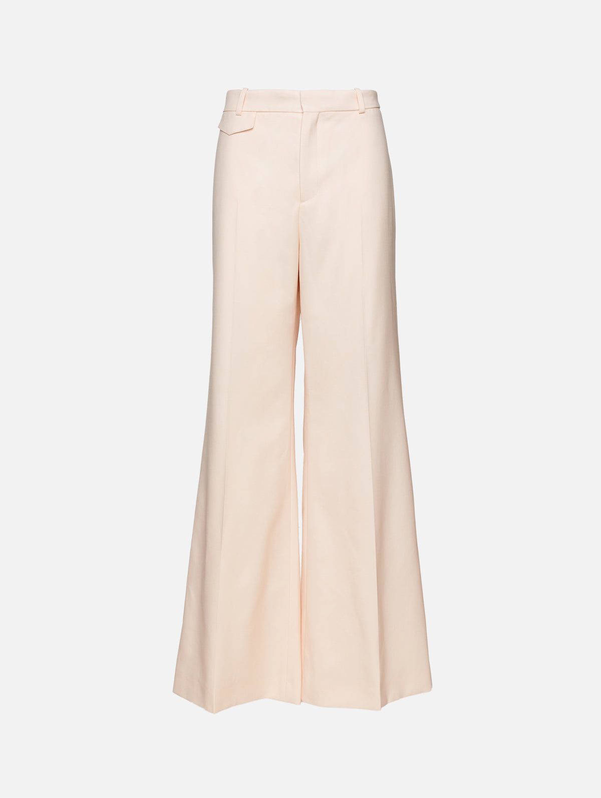 Wide Leg Trouser,CHLOÉ,BISCUIT PINK,Image 1