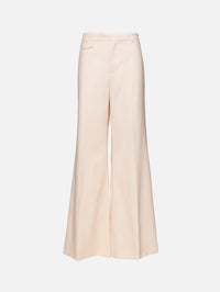 Wide Leg Trouser,CHLOÉ,BISCUIT PINK,Image 1