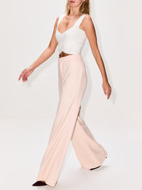 Wide Leg Trouser,CHLOÉ,BISCUIT PINK,Image 3