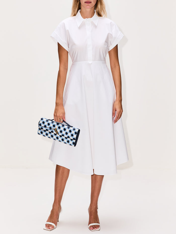 Poplin Power Dress,DOROTHEE SCHUMACHER,PURE WHITE,Image 1