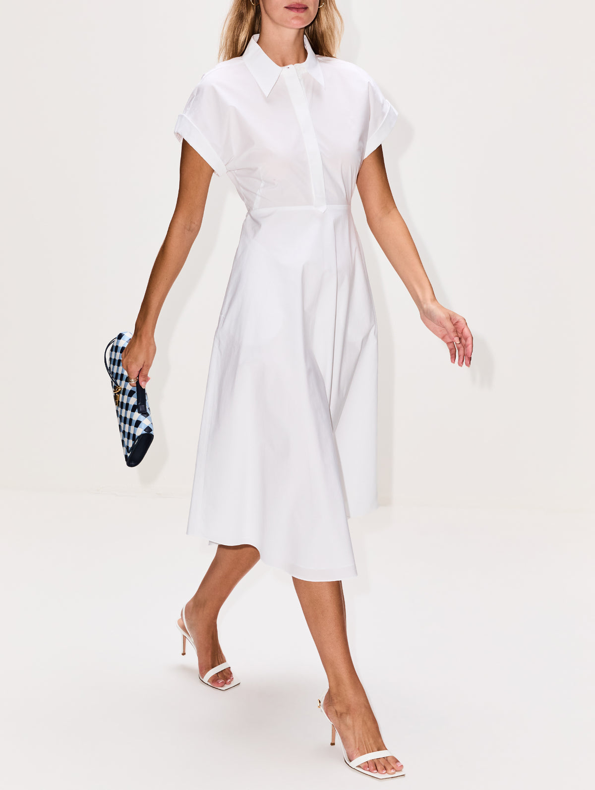 Poplin Power Dress,DOROTHEE SCHUMACHER,PURE WHITE,Image 3