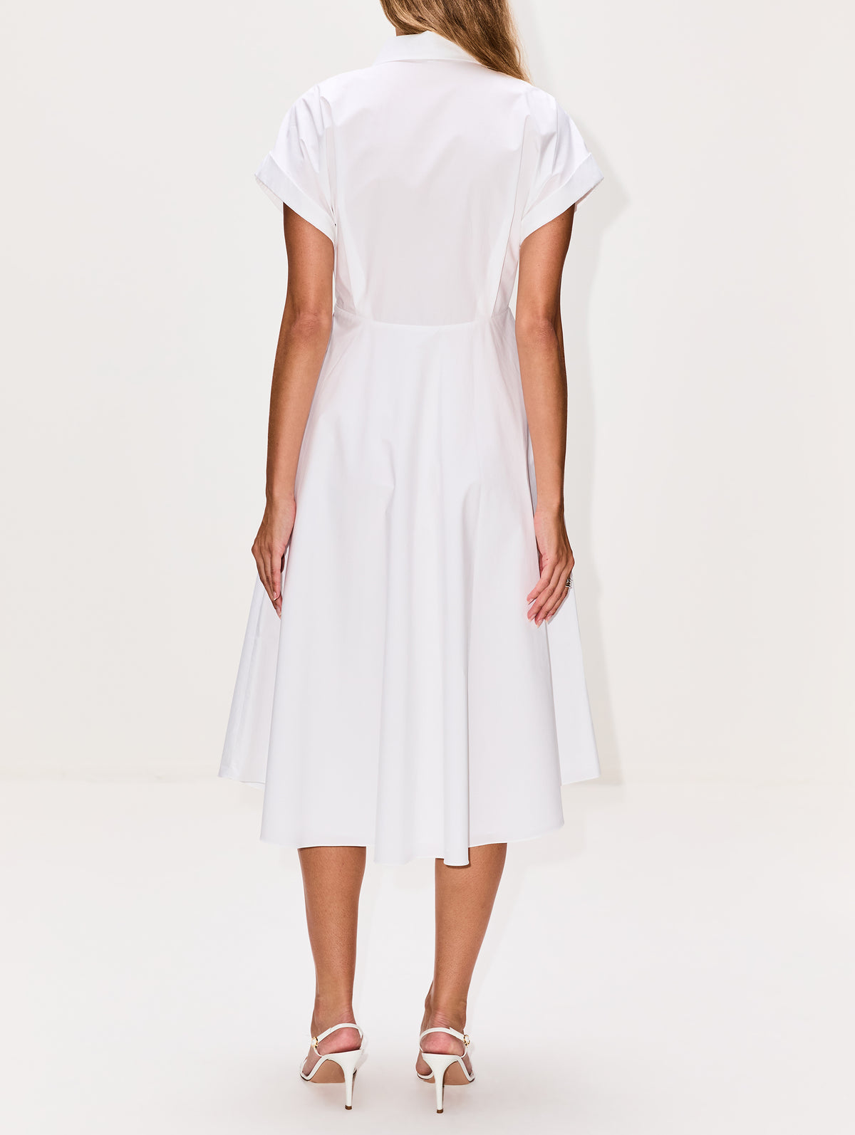 Poplin Power Dress,DOROTHEE SCHUMACHER,PURE WHITE,Image 4
