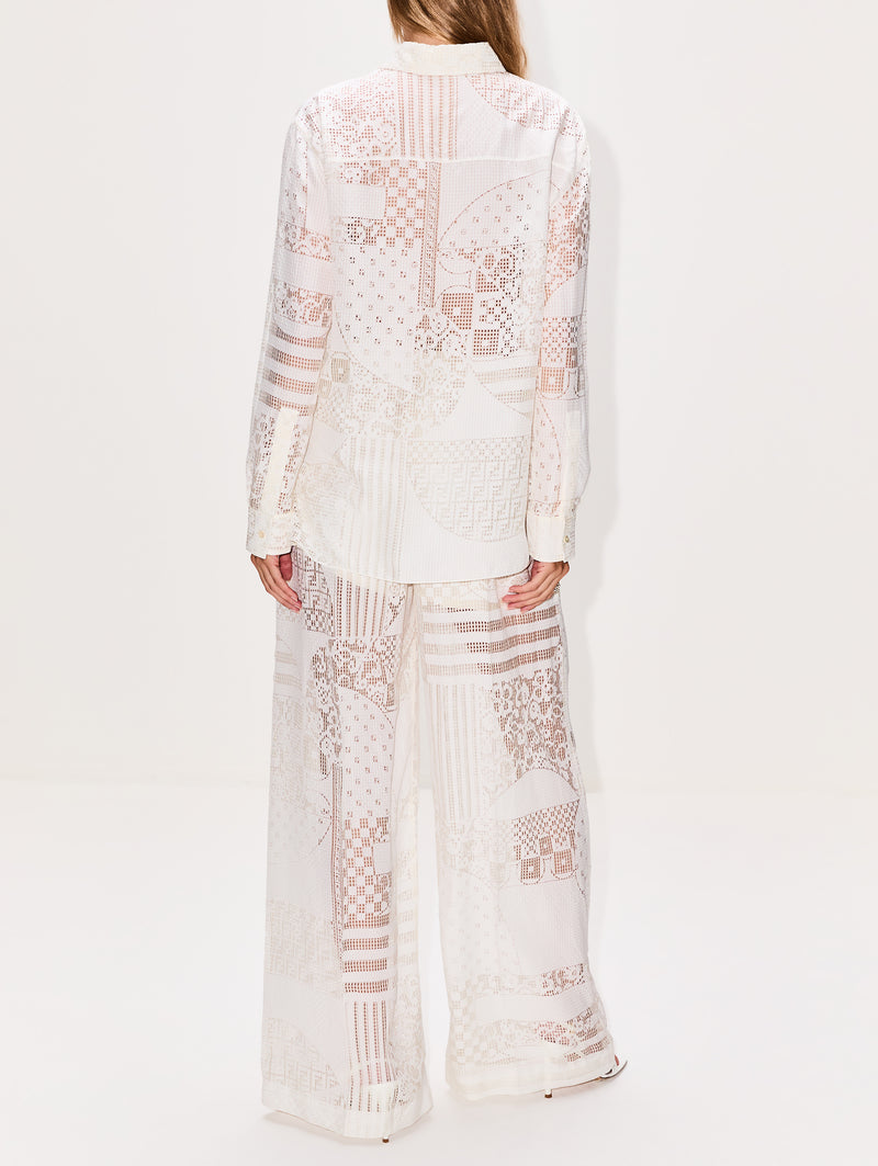 Patchwork Devore Blouse