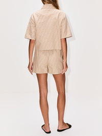 FF Chambray Shirt,FENDI,BEIGE,Image 3