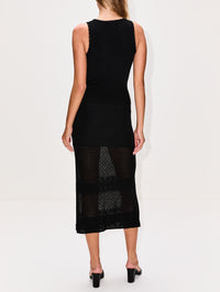 FF Crochet Dress,FENDI,BLACK,Image 4