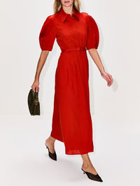 Maude Dress,GABRIELA HEARST,ANTELOPE ORANGE,Image 3