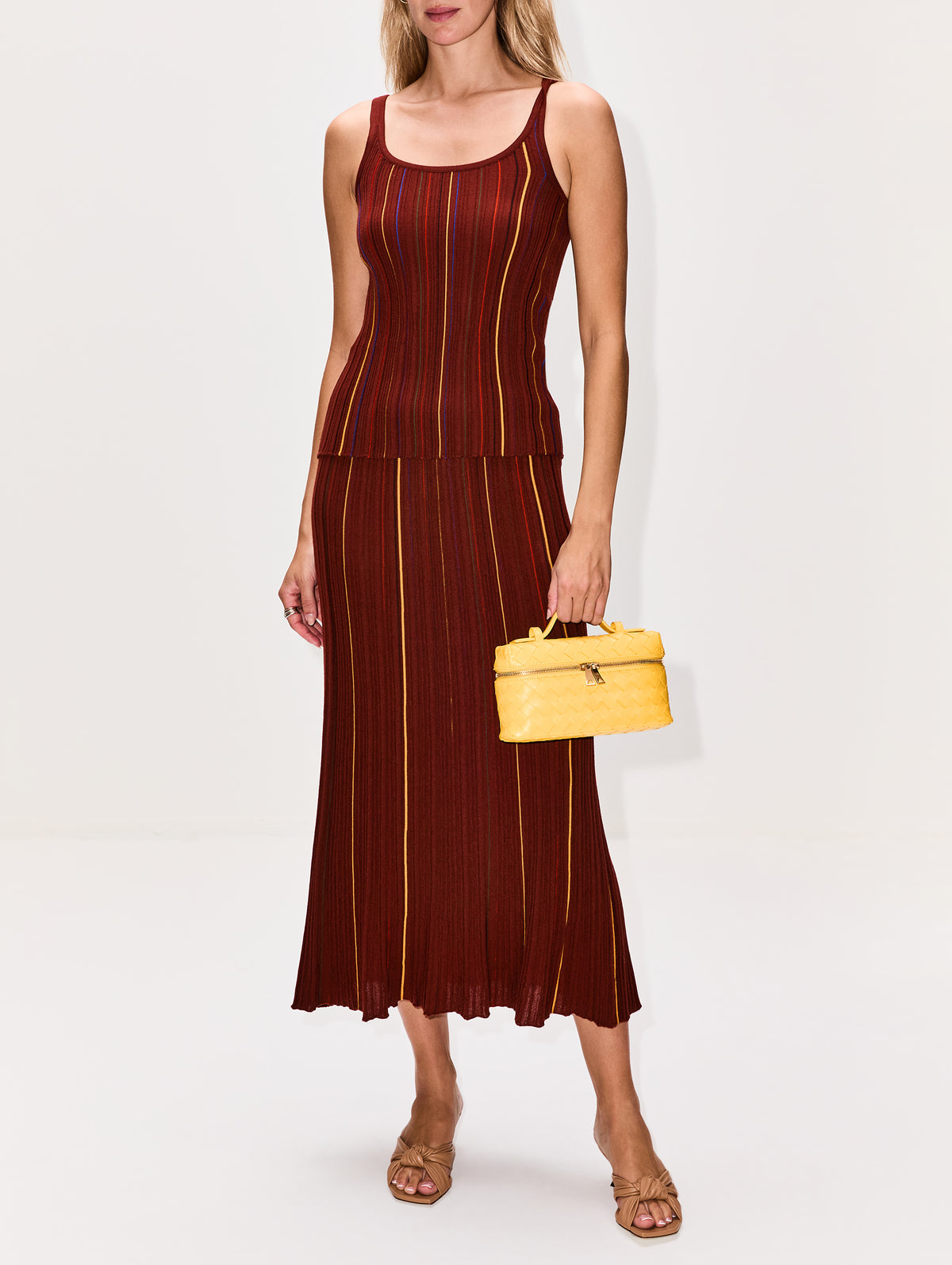 Yara Tank,GABRIELA HEARST,BURNT SIENNA,Image 2