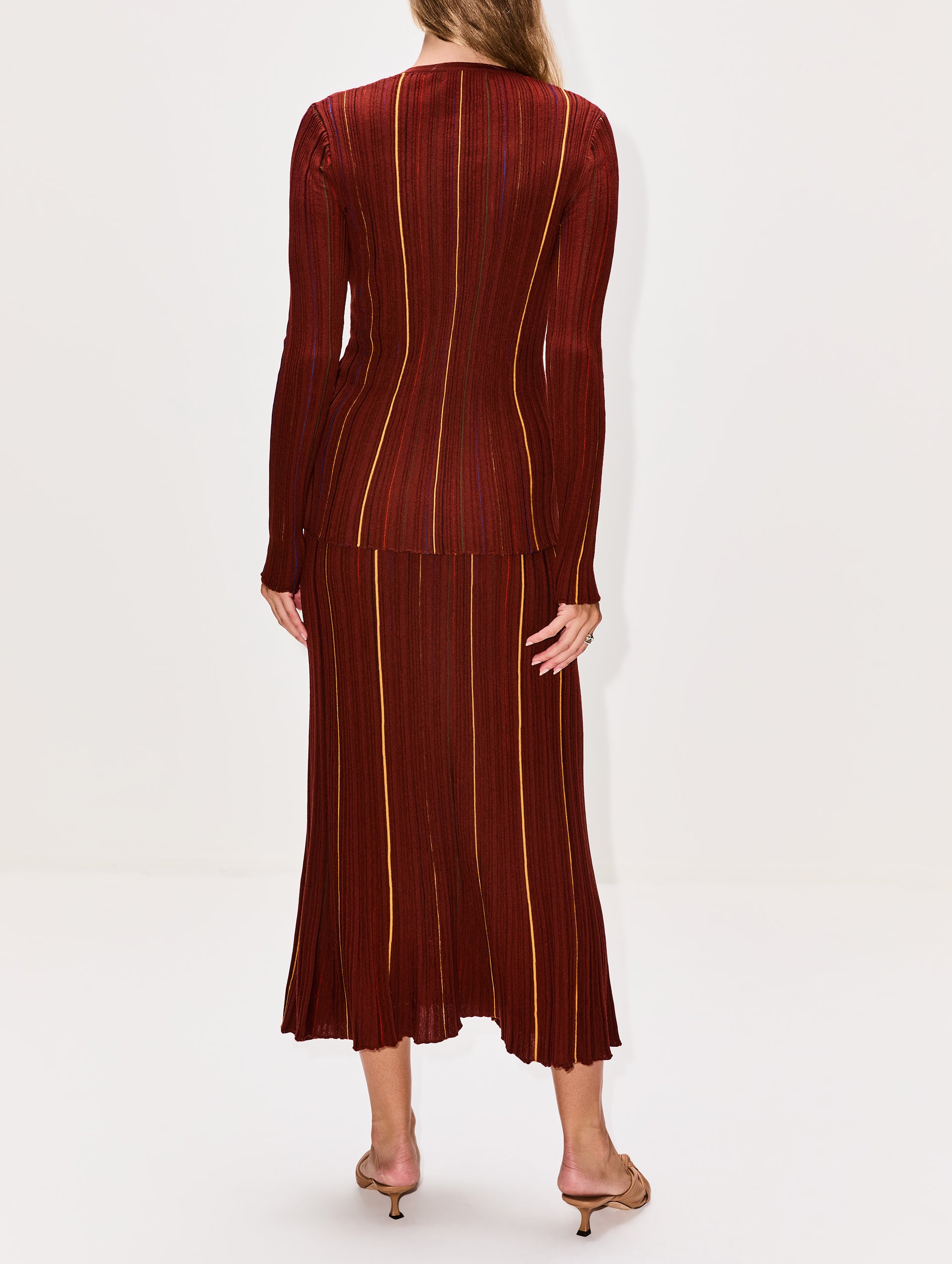 GABRIELA HEARSTロングカーディガン Barth Pinstripe Cardigan | GABRIELA HEARST | elysewalker
