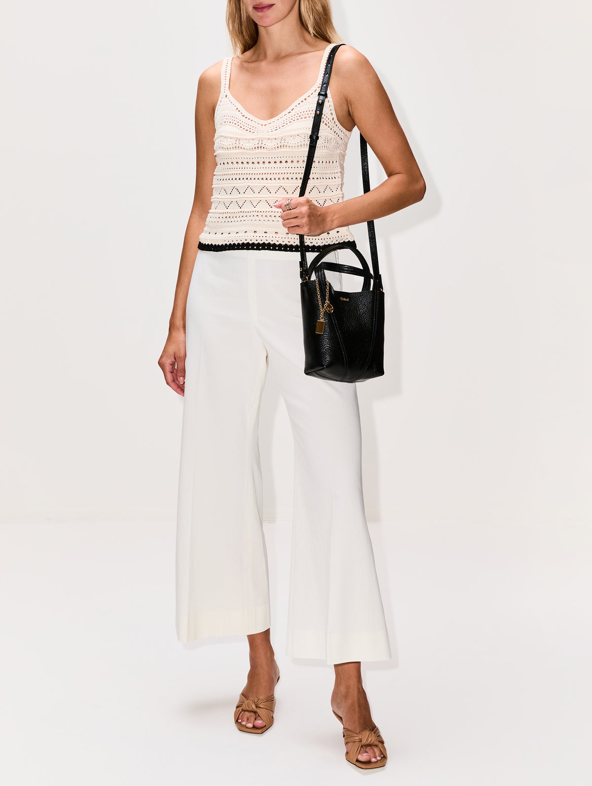 Spin Tote,CHLOÉ,BLACK,Image 2