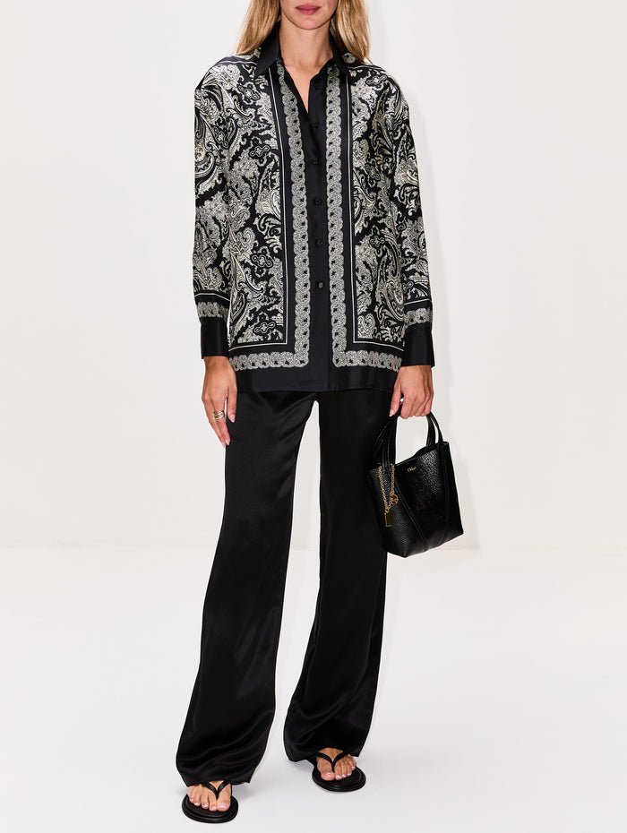 Elastic Waist Pant,CO,BLACK,Image 1