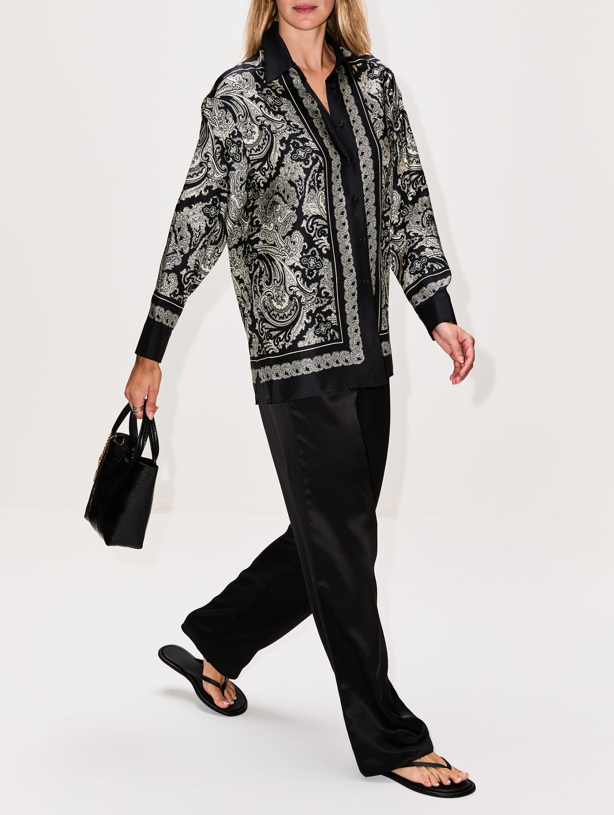 Elastic Waist Pant,CO,BLACK,Image 3