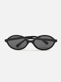 Oval Sunglasses,MIU MIU EYEWEAR,BLACK,Image 1