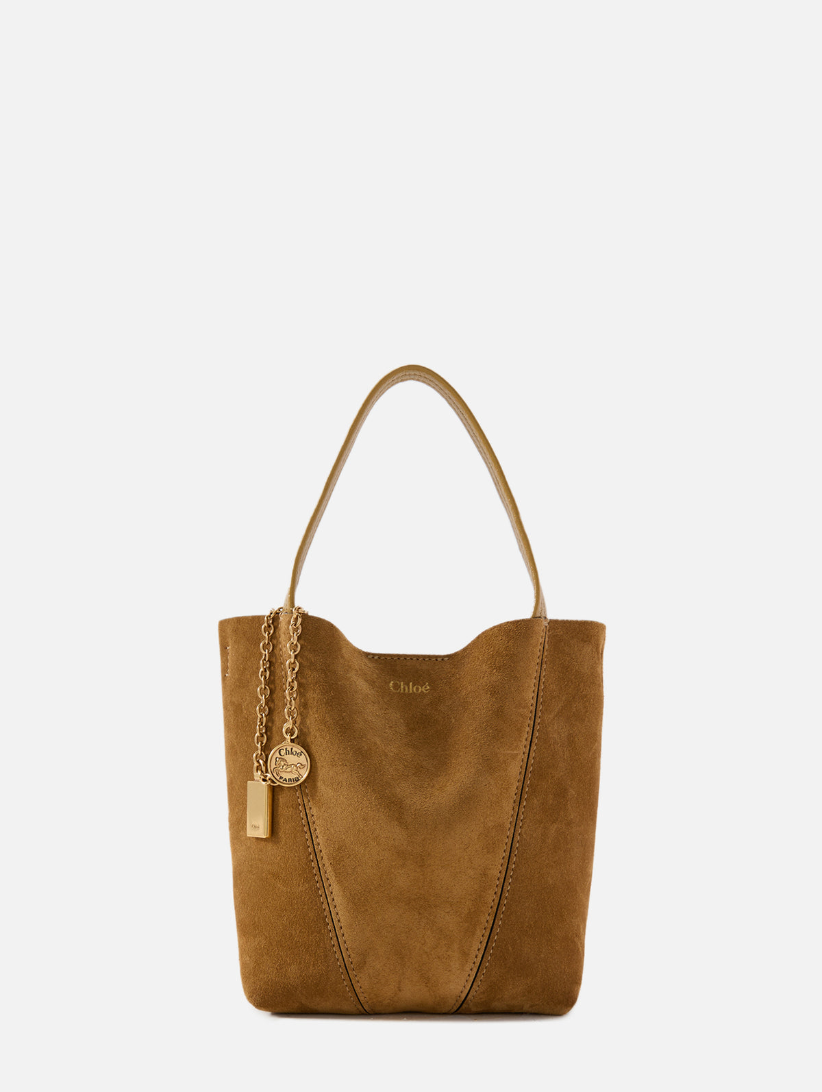 Spin Tote,CHLOÉ,GOLD KHAKI,Image 1