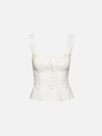 Matilde Top,STAUD,WHITE,Image 1