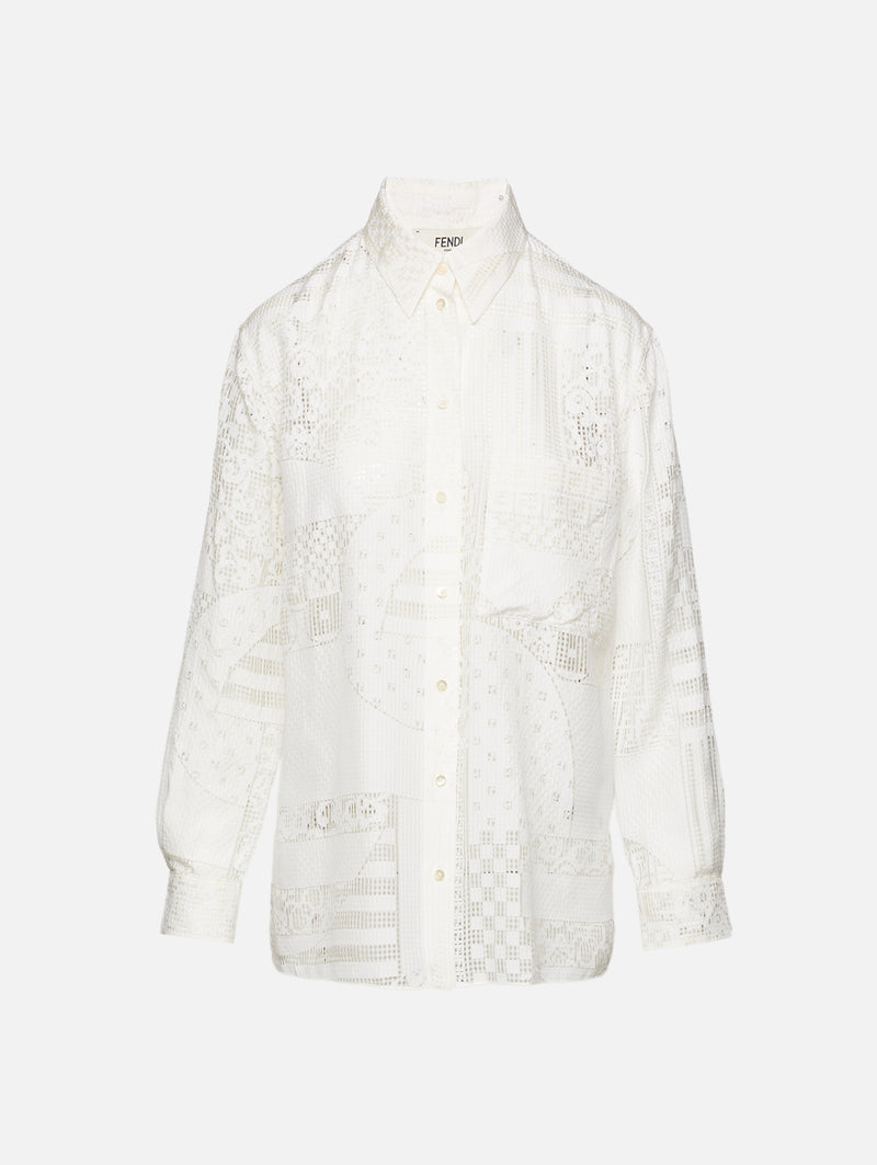 Patchwork Devore Blouse