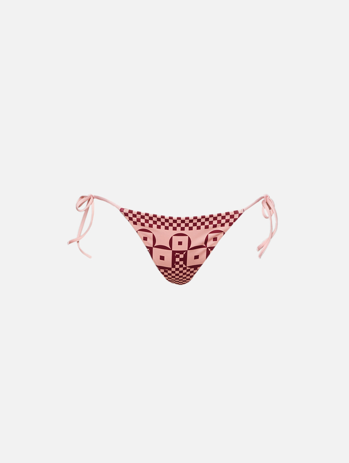 Micro FF Patch Bikini Bottom,FENDI,PINK SALT,Image 1