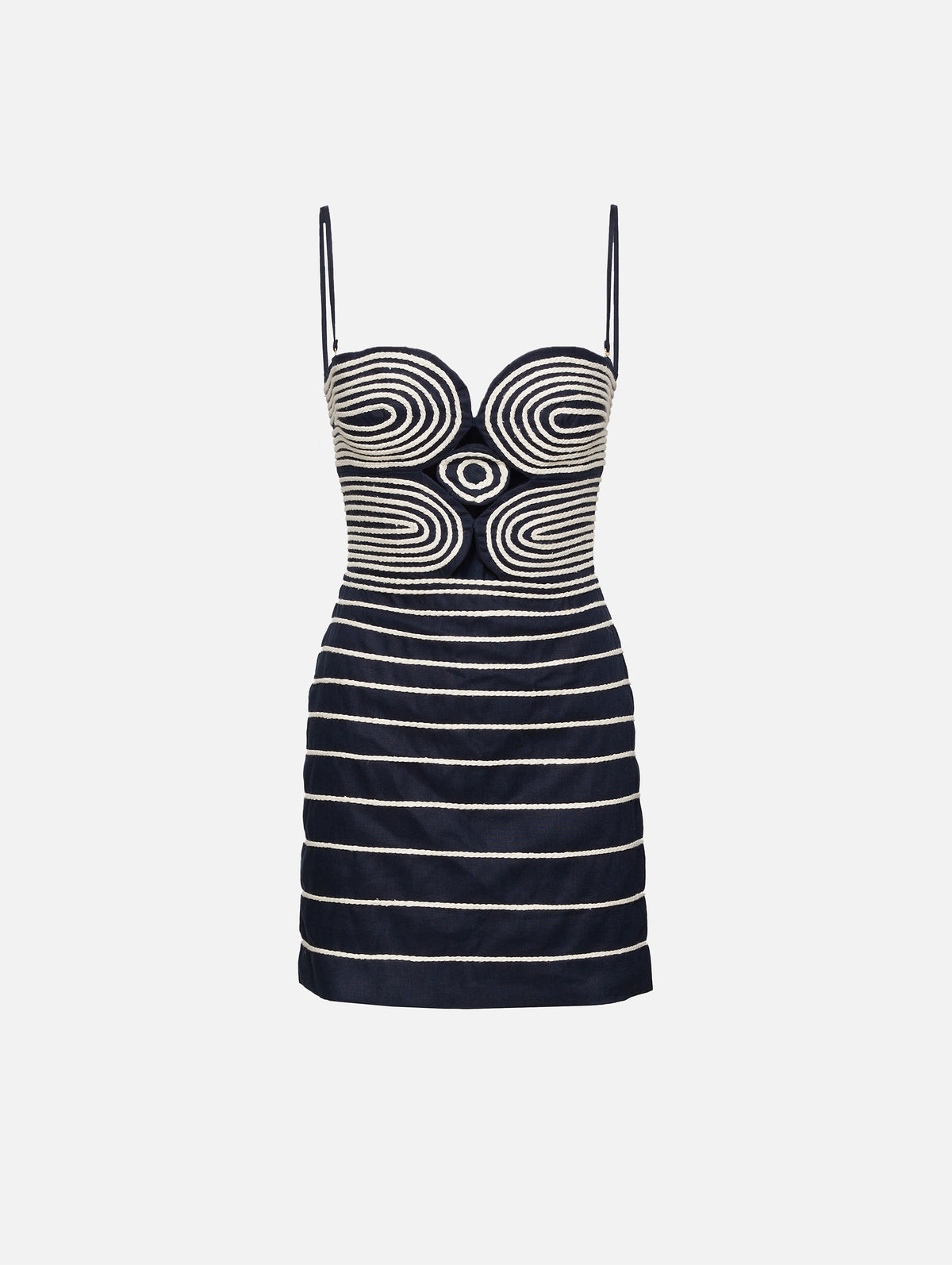 Muy Poetica Dress,ANDRES OTALORA,NAVY,Image 1