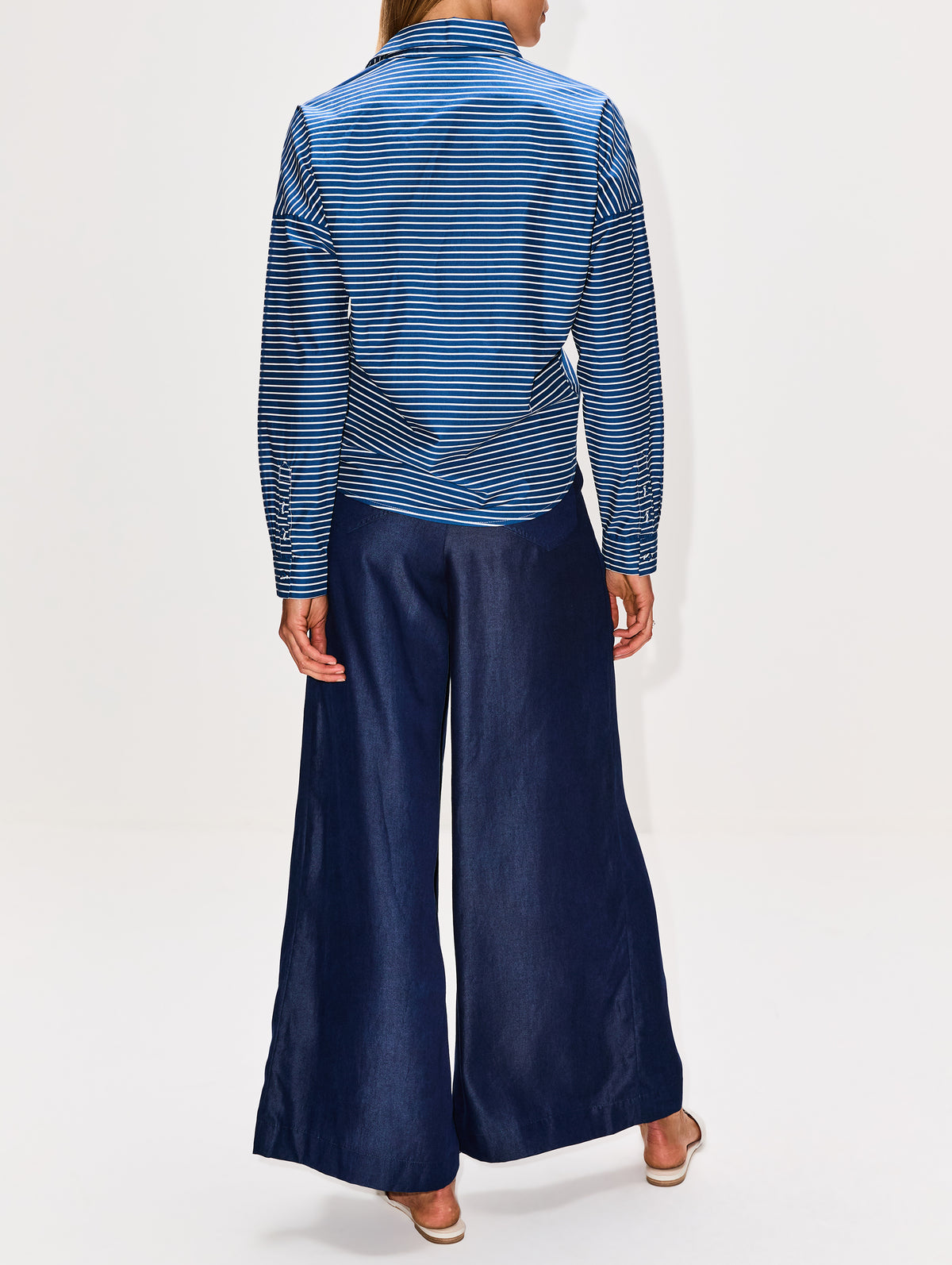 Ilusion Natural Top,ANDRES OTALORA,NAVY STRIPES,Image 3