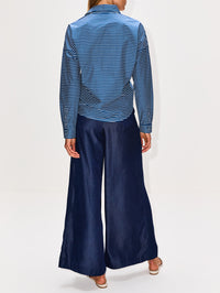Ilusion Natural Top,ANDRES OTALORA,NAVY STRIPES,Image 3