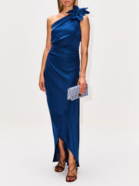 Nocturna Dress,ANDRES OTALORA,NAVY,Image 2