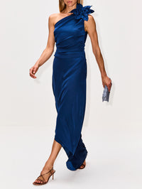 Nocturna Dress,ANDRES OTALORA,NAVY,Image 3