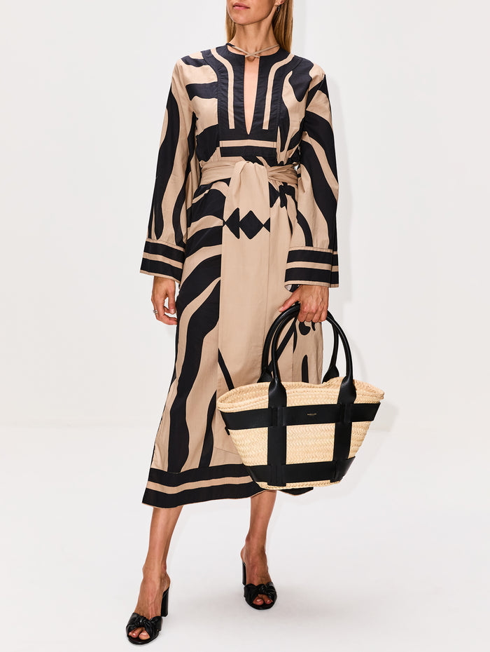 Cruiser Tunic Dress,JOHANNA ORTIZ,SAND/BLACK,Image 1