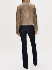 Leather Jacket,MAGDA BUTRYM,GREEN,Image 3