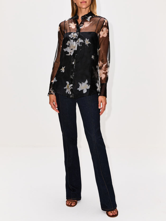 Chika Top,ALTUZARRA,BLACK INKY FLOWERS,Image 1