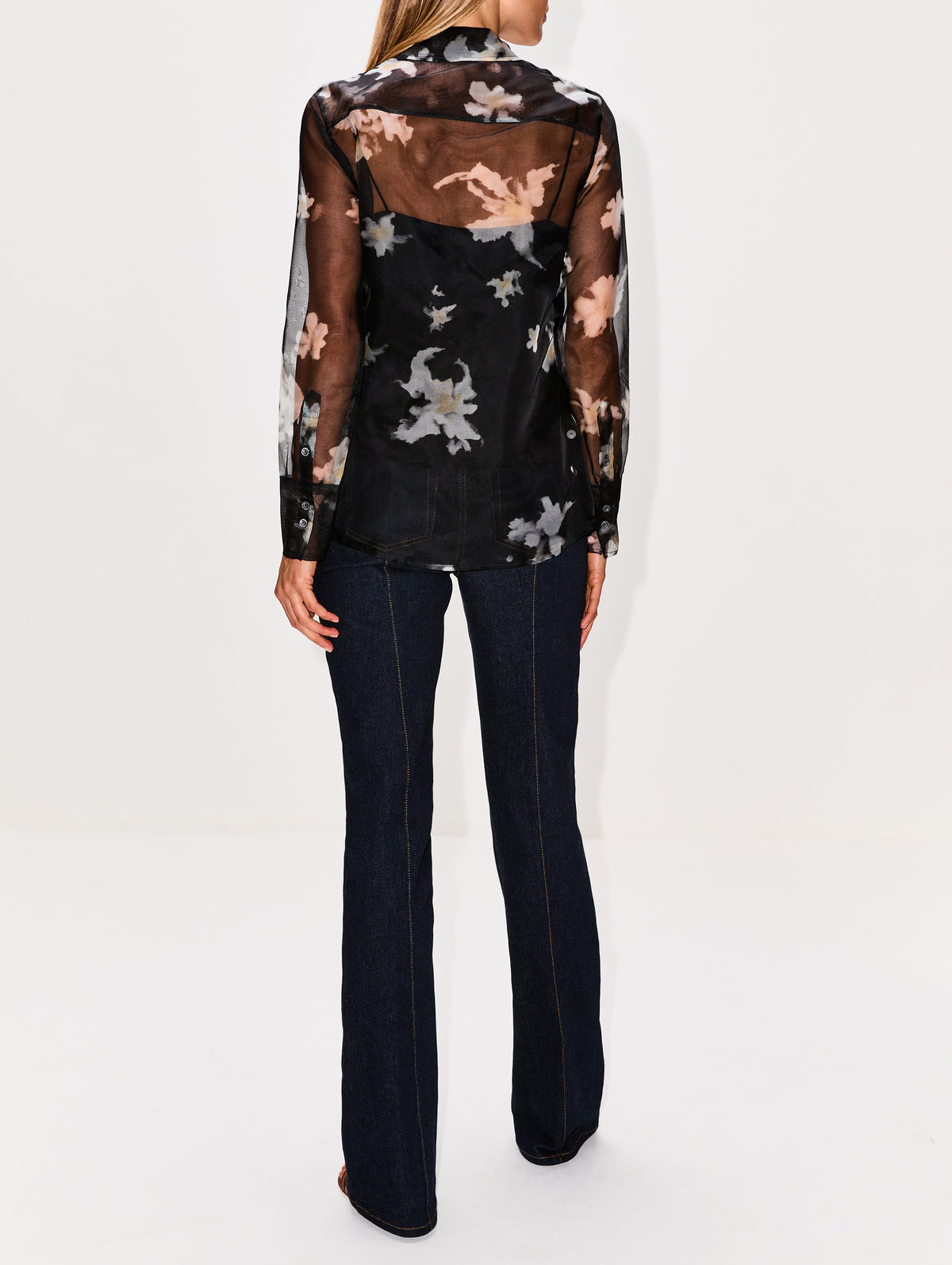 Chika Top,ALTUZARRA,BLACK INKY FLOWERS,Image 3