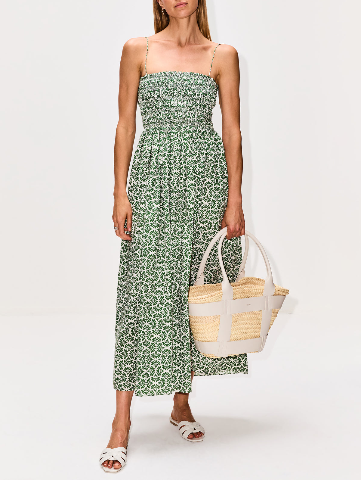 Santorini Bag,DEMELLIER,NATURAL RAFFIA/OFF WHITE SMOOTH,Image 3