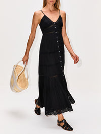 Janis Dress,XÍRENA,BLACK,Image 3