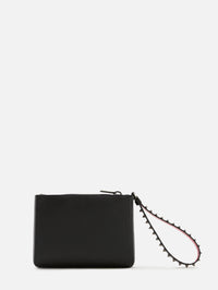 Cabata Soft Pouch,CHRISTIAN LOUBOUTIN,BLACK/GUNMETAL,Image 1