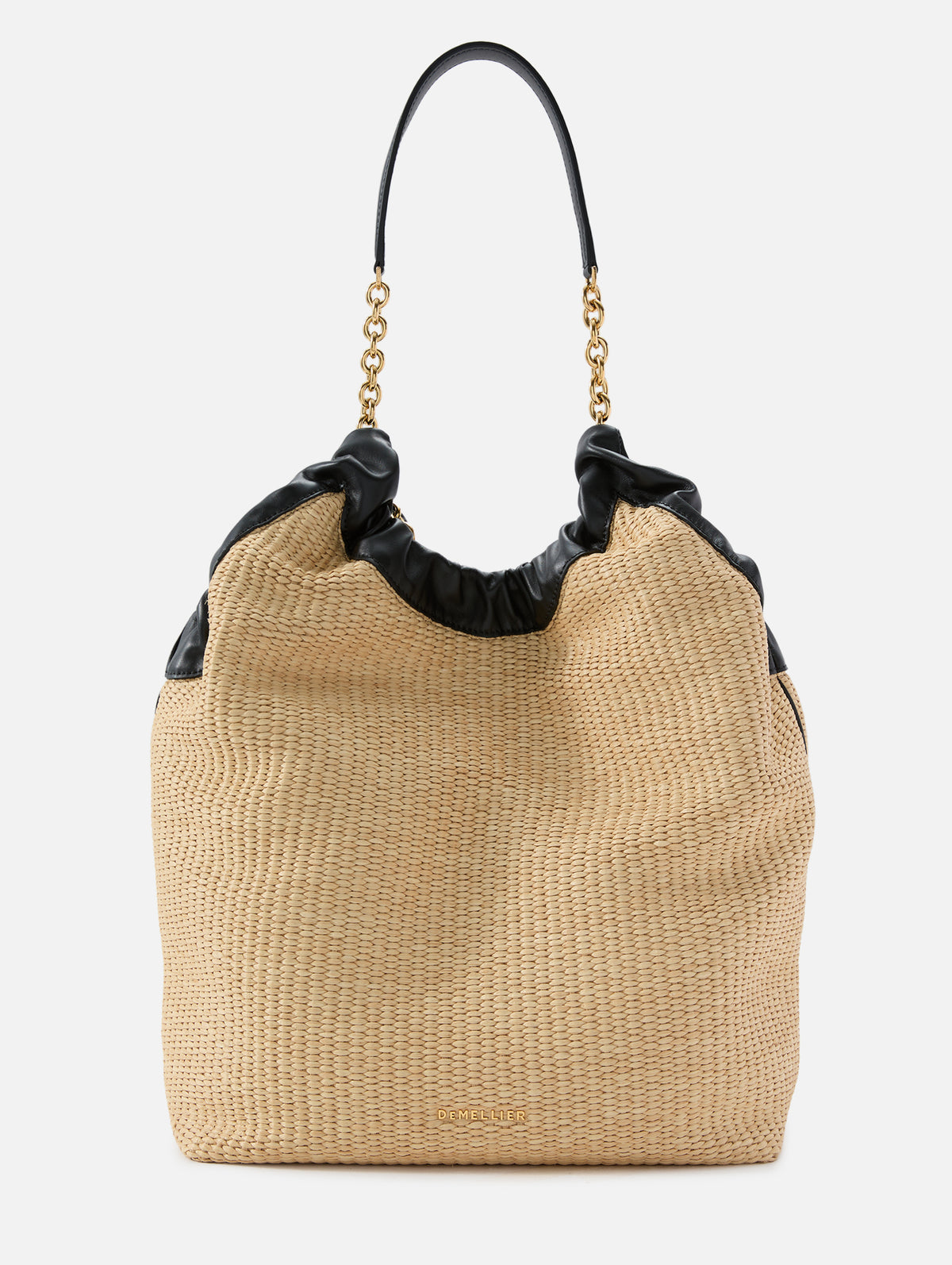 Miami Bag,DEMELLIER,WARM RAFFIA/BLACK,Image 1
