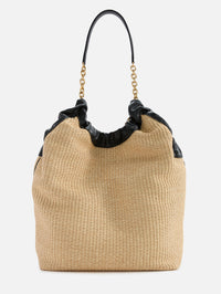 Miami Bag,DEMELLIER,WARM RAFFIA/BLACK,Image 2