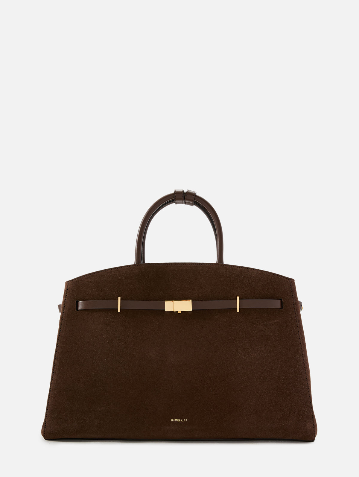 Hudson Top Handle Bag,DEMELLIER,SUEDE/MOCHA,Image 1