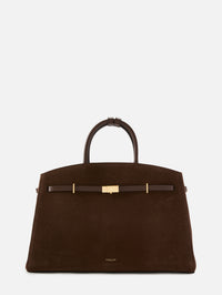 Hudson Top Handle Bag,DEMELLIER,SUEDE/MOCHA,Image 1